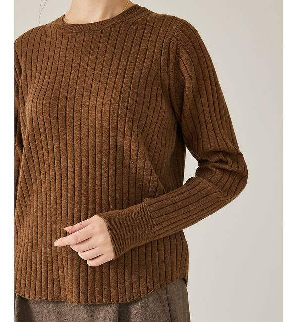 qualite「ご好評につき再入荷！【新色追加！25AW】アシメスヌードリブニット/スヌード取り」|ニット・セーター|