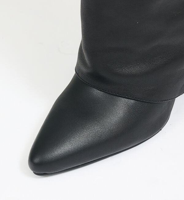 qualite「【REMME】カバーロングウェッジ/ロングブーツ」|ショートブーツ|
