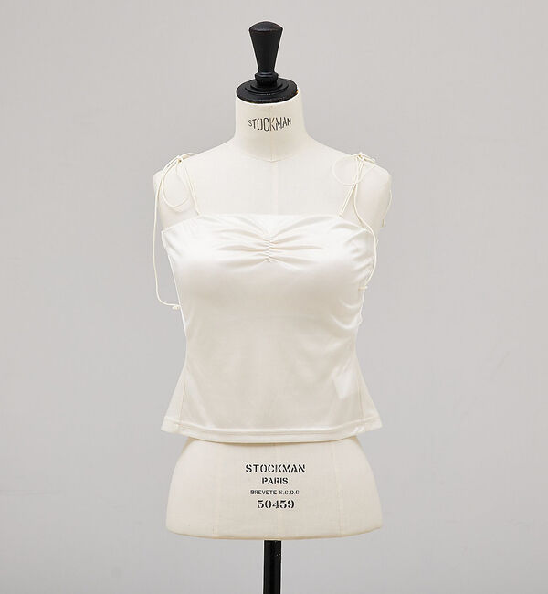 SELFIST「サテンジャージベアトップ」|その他|オフホワイト