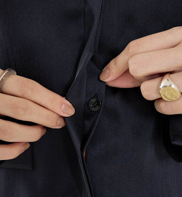 The Store by C' 「【COCUCA】ウォッシャブルシルクシャツ」|シャツ・ブラウス|