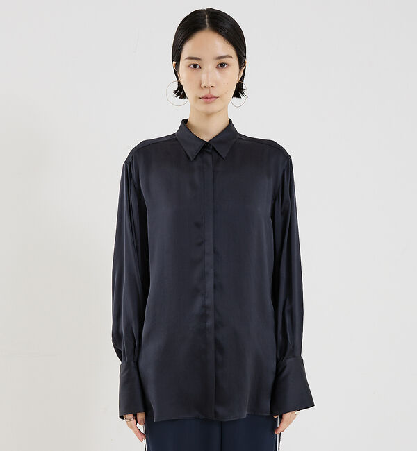 The Store by C' 「【COCUCA】ウォッシャブルシルクシャツ」|シャツ・ブラウス|