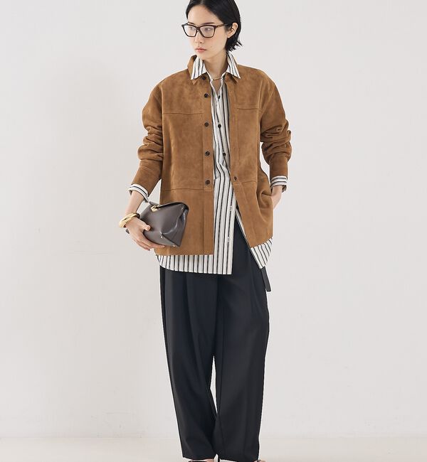 The Store by C' 「【COCUCA】スエードシャツジャケット」|シャツ・ブラウス|