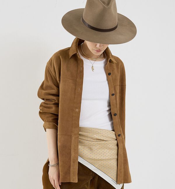 The Store by C' 「【COCUCA】スエードシャツジャケット」|シャツ・ブラウス|