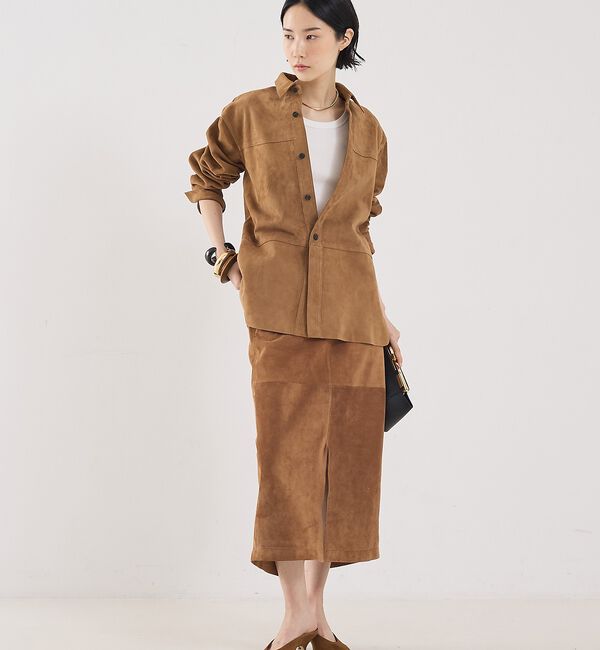 The Store by C' 「【COCUCA】スエードシャツジャケット」|シャツ・ブラウス|