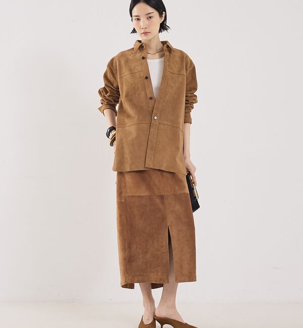 The Store by C' 「【COCUCA】スエードシャツジャケット」|シャツ・ブラウス|