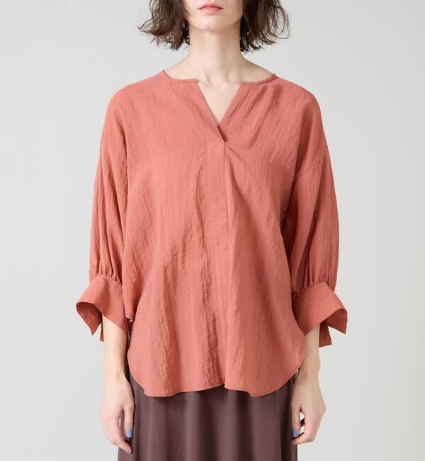 Liesse「スキッパーワイドドルマンブラウス」|シャツ・ブラウス|