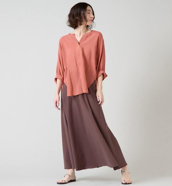 Liesse「スキッパーワイドドルマンブラウス」|シャツ・ブラウス|