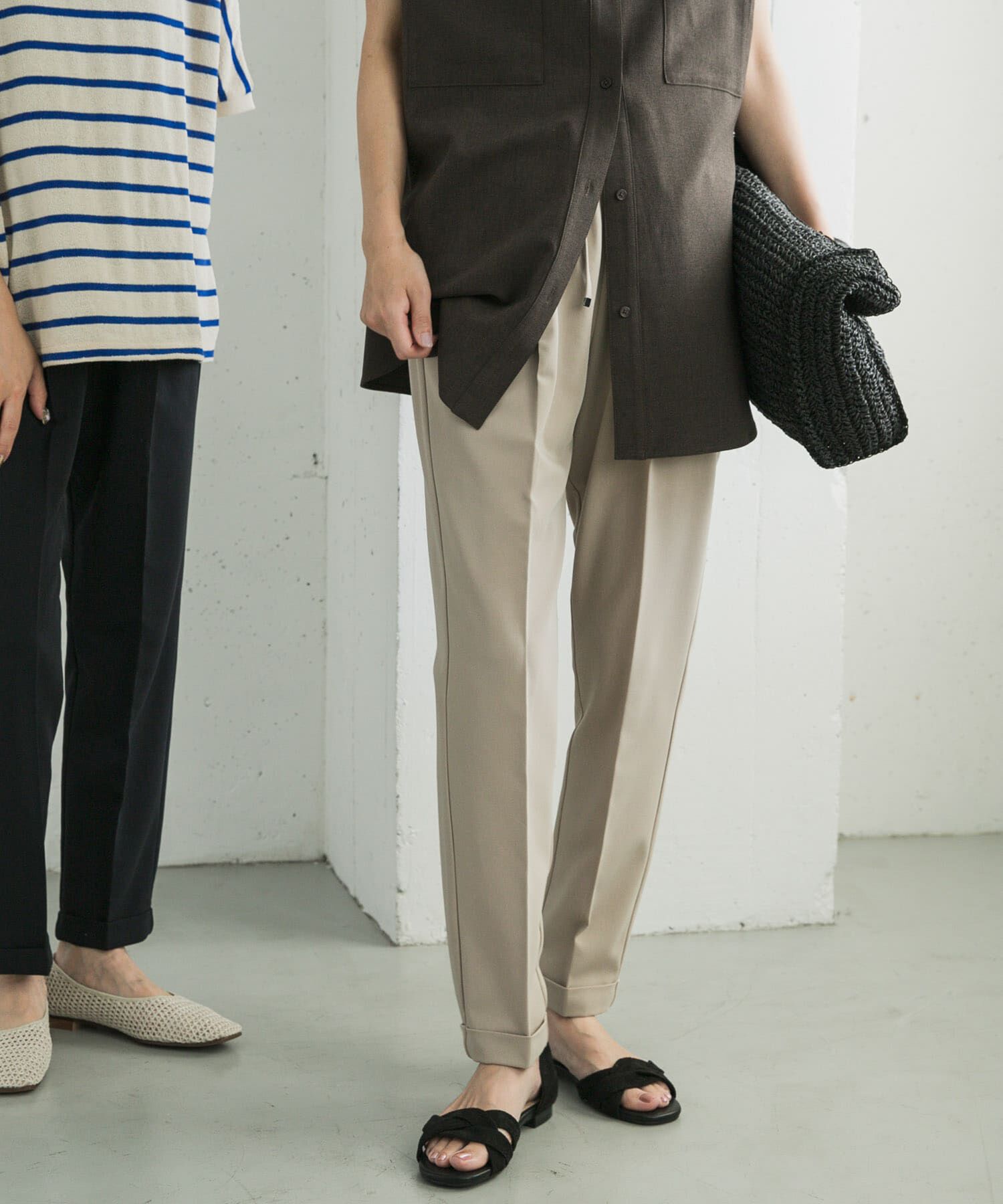 URBAN RESEARCH DOORS「『3サイズ展開』ストレッチテーパードイージーパンツ」|その他|