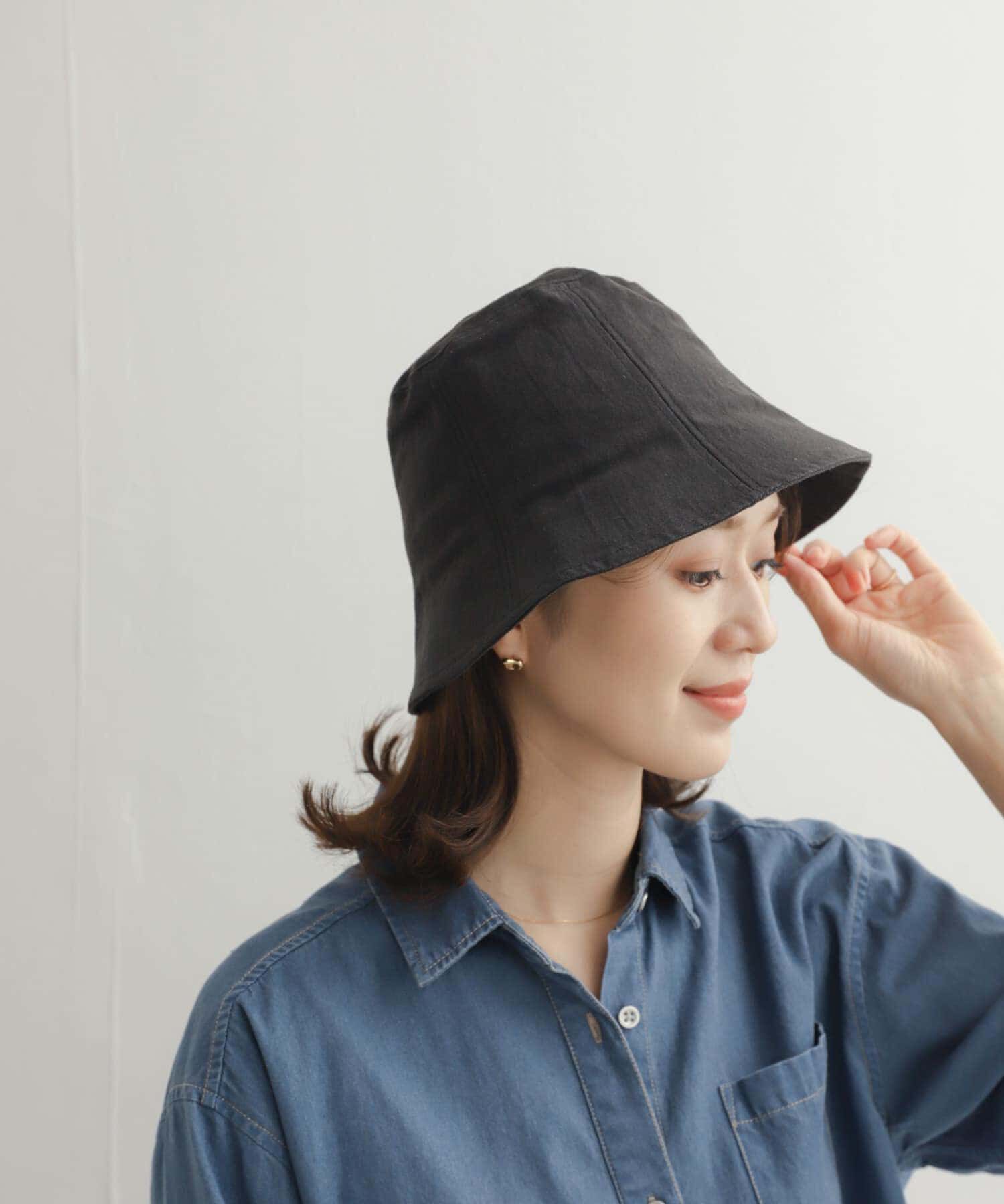 URBAN RESEARCH DOORS「コットンリネンパネルハット」|ハット|ブラック