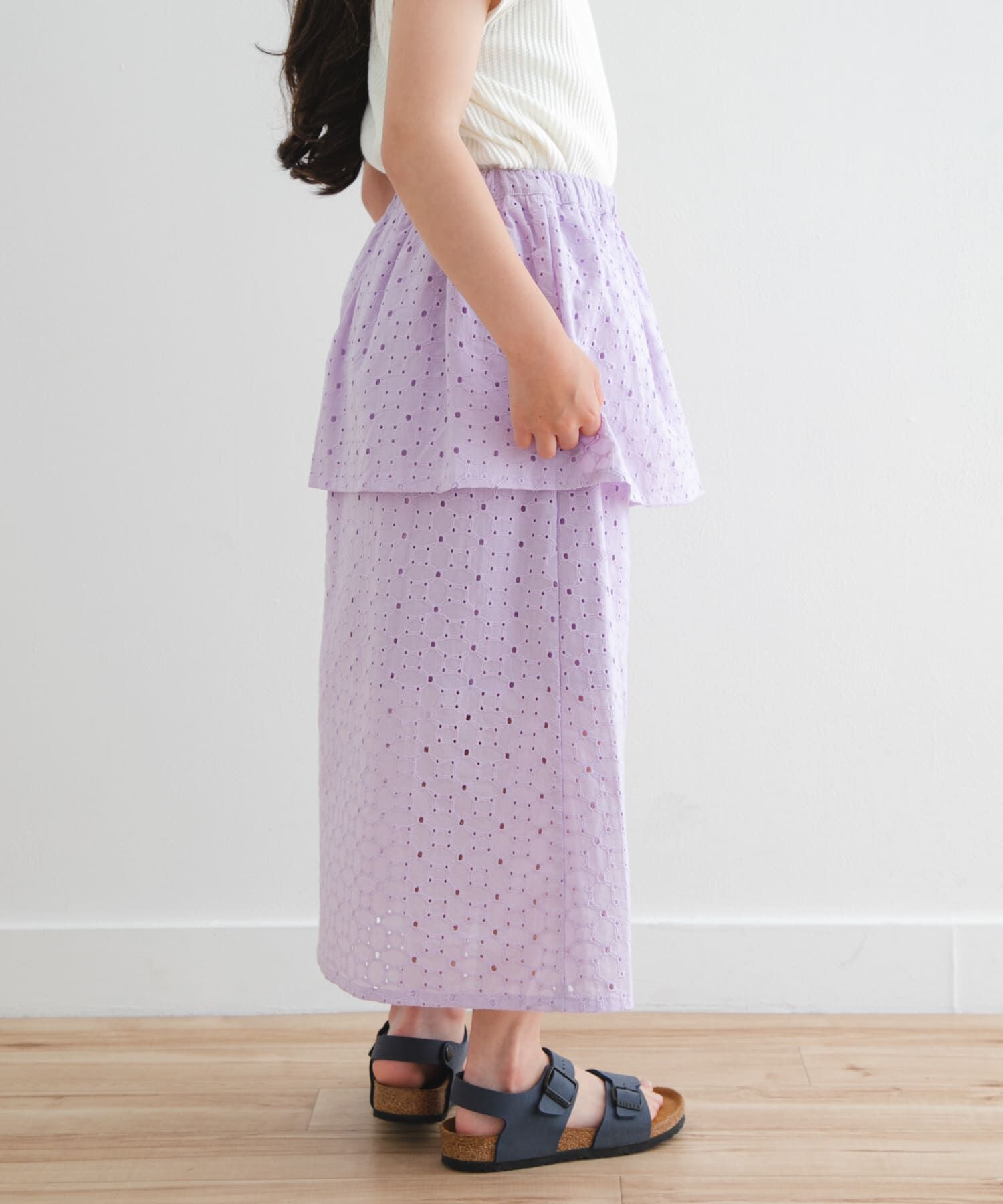 URBAN RESEARCH DOORS「コットンレースティアードスカート(KIDS)」|その他|