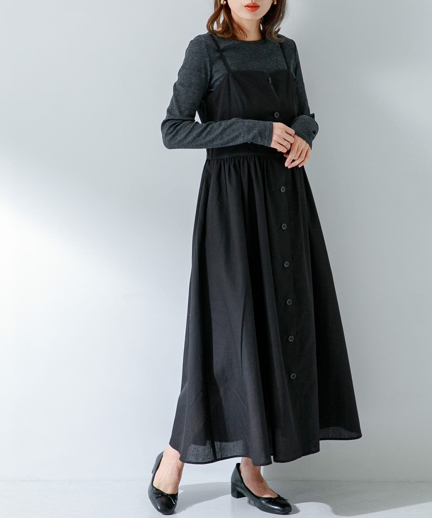 Sonny Label 「『UR TECH Smart Linen Touch』キャミソールワンピース」|ワンピース|