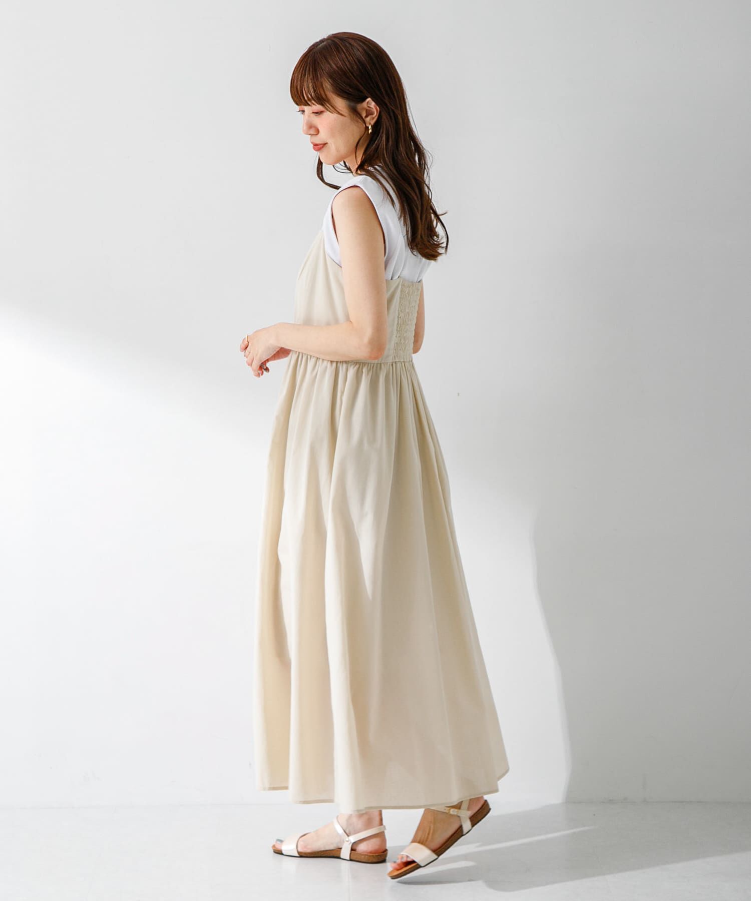 Sonny Label 「『UR TECH Smart Linen Touch』キャミソールワンピース」|ワンピース|
