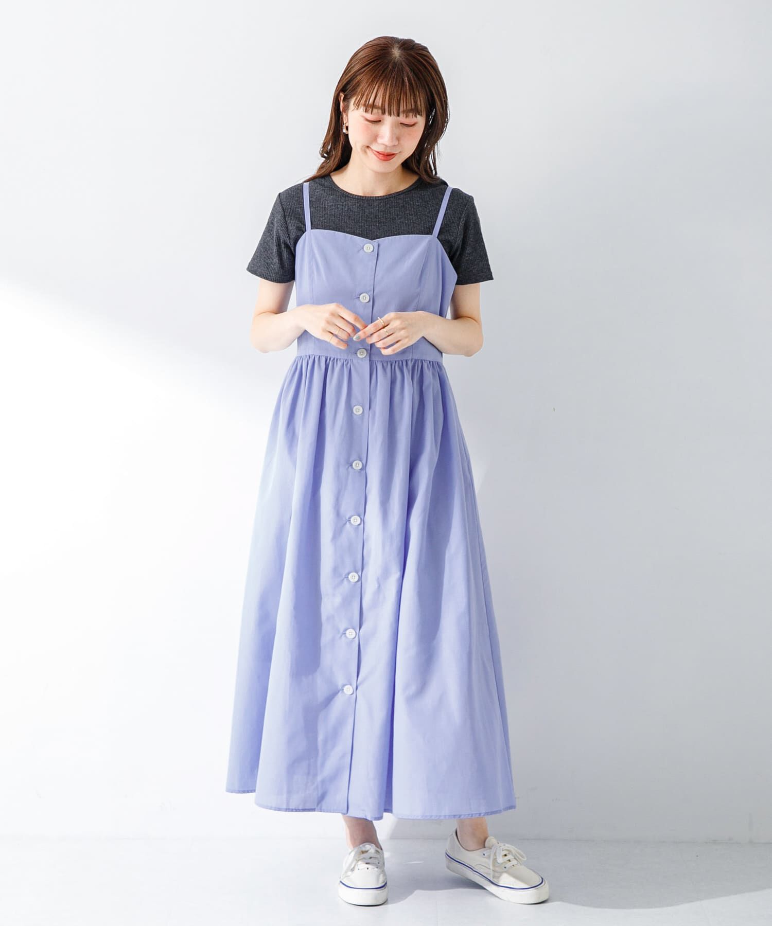 Sonny Label 「『UR TECH Smart Linen Touch』キャミソールワンピース」|ワンピース|