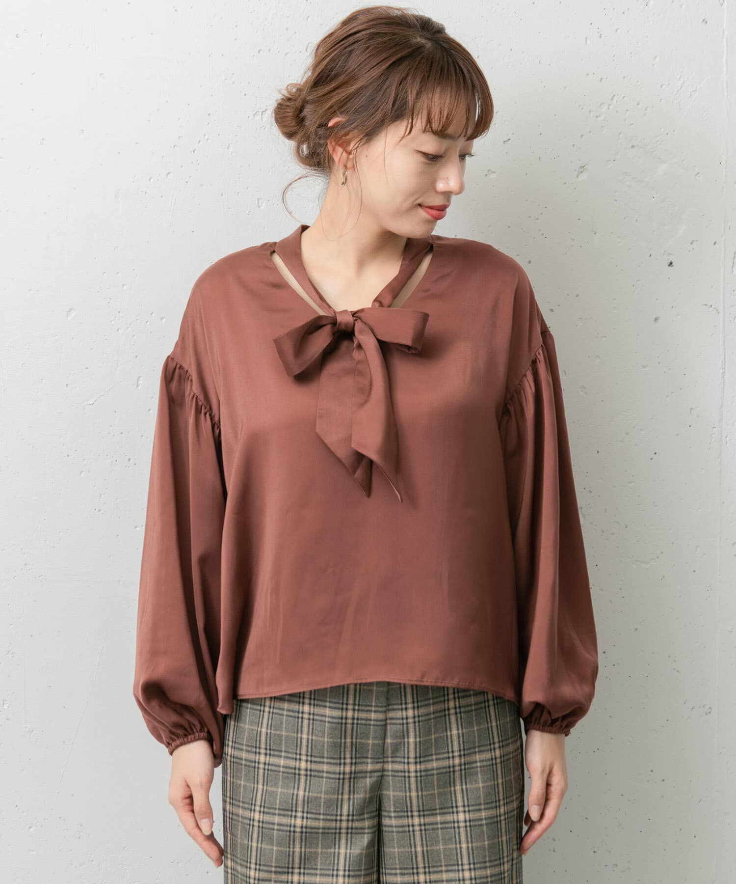 Sonny Label 「2WAYスタンドカラーボウタイブラウス」|シャツ・ブラウス|