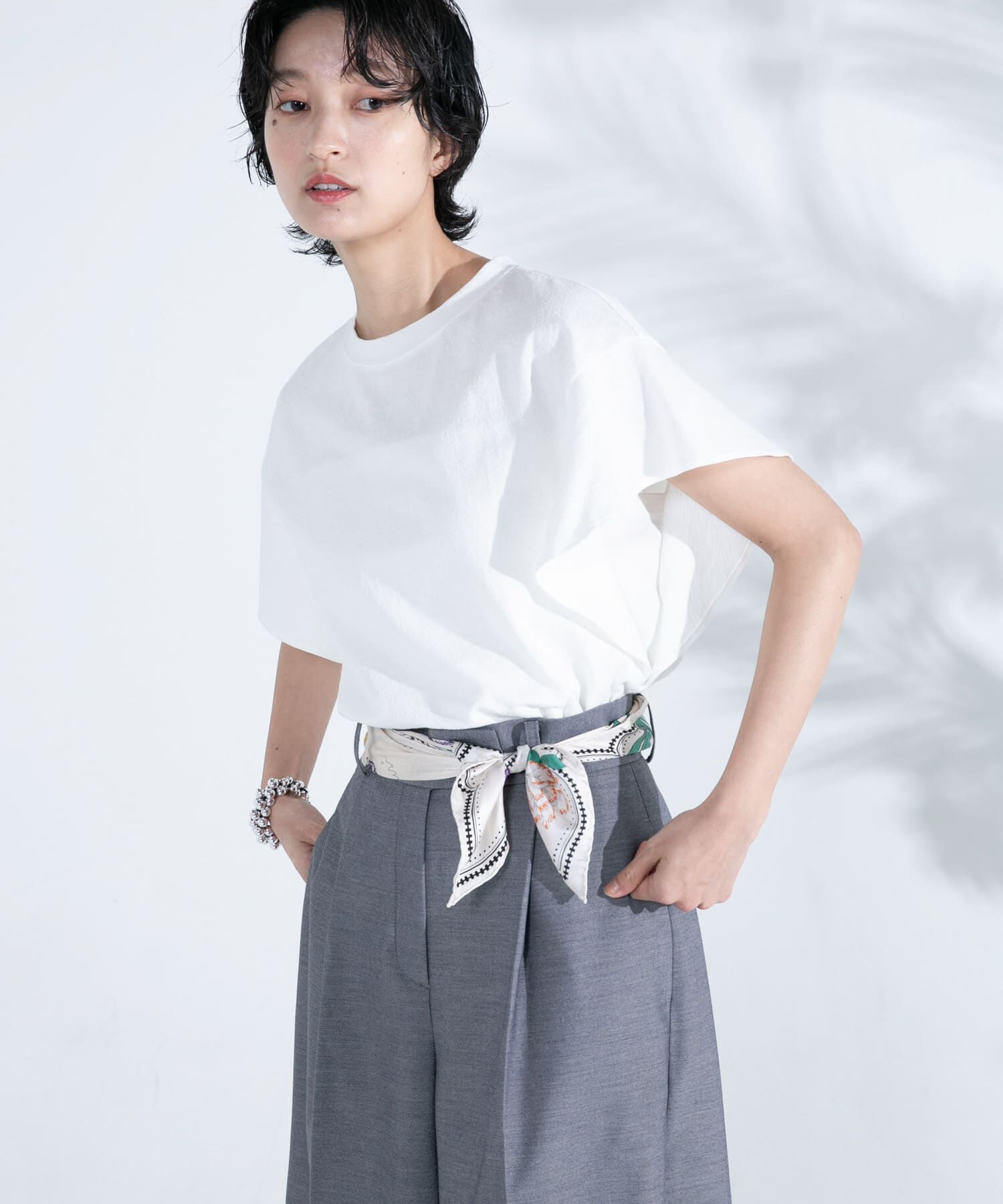 URBAN RESEARCH ROSSO「UVカットフレアスリーブカットソー」|Tシャツ・カットソー|