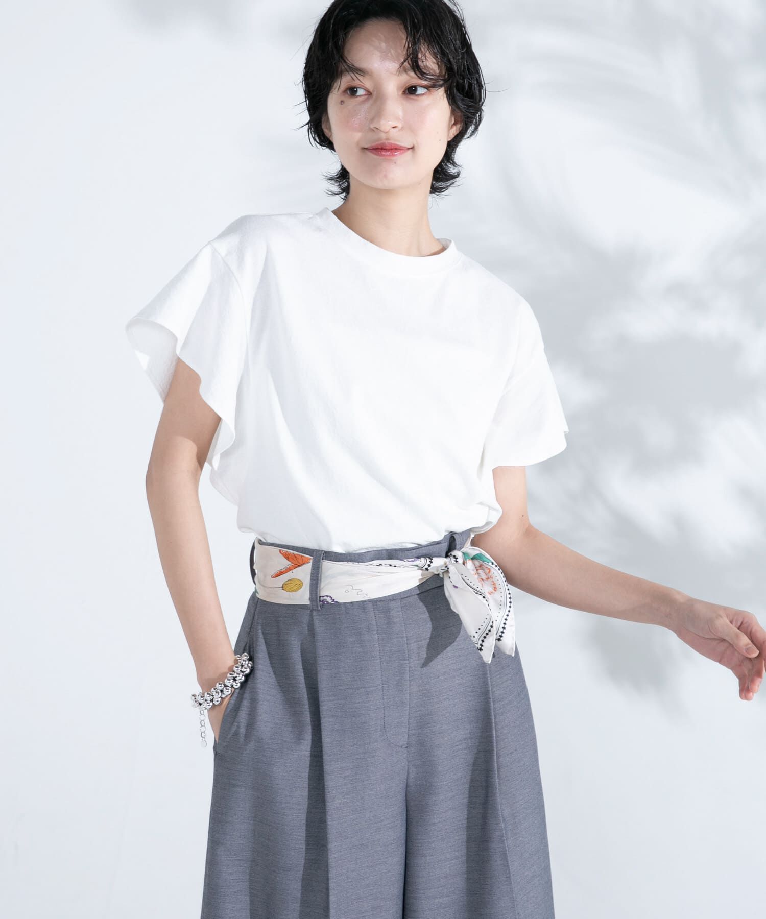 URBAN RESEARCH ROSSO「UVカットフレアスリーブカットソー」|Tシャツ・カットソー|