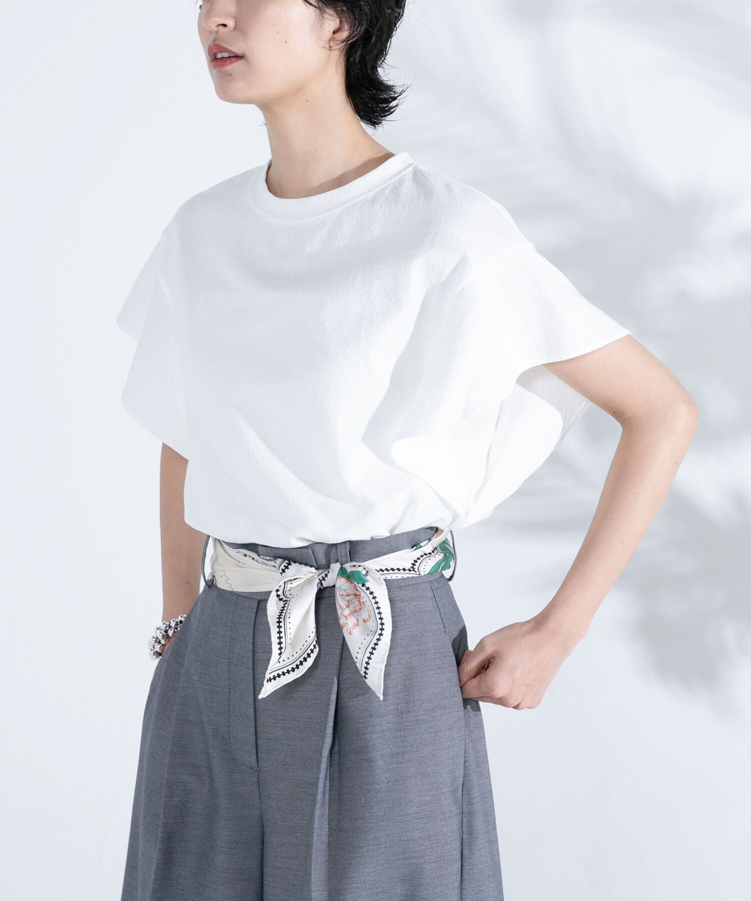 URBAN RESEARCH ROSSO「UVカットフレアスリーブカットソー」|Tシャツ・カットソー|