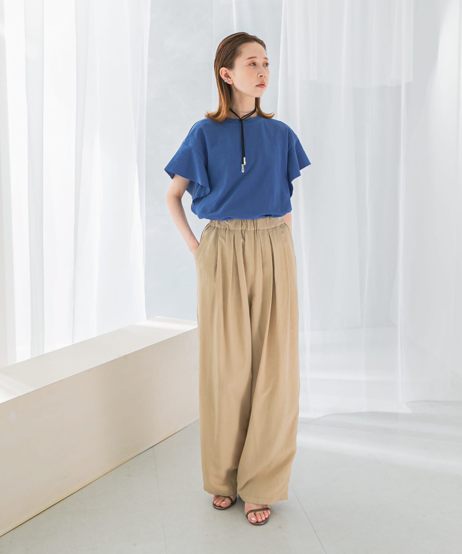 URBAN RESEARCH ROSSO「UVカットフレアスリーブカットソー」|Tシャツ・カットソー|