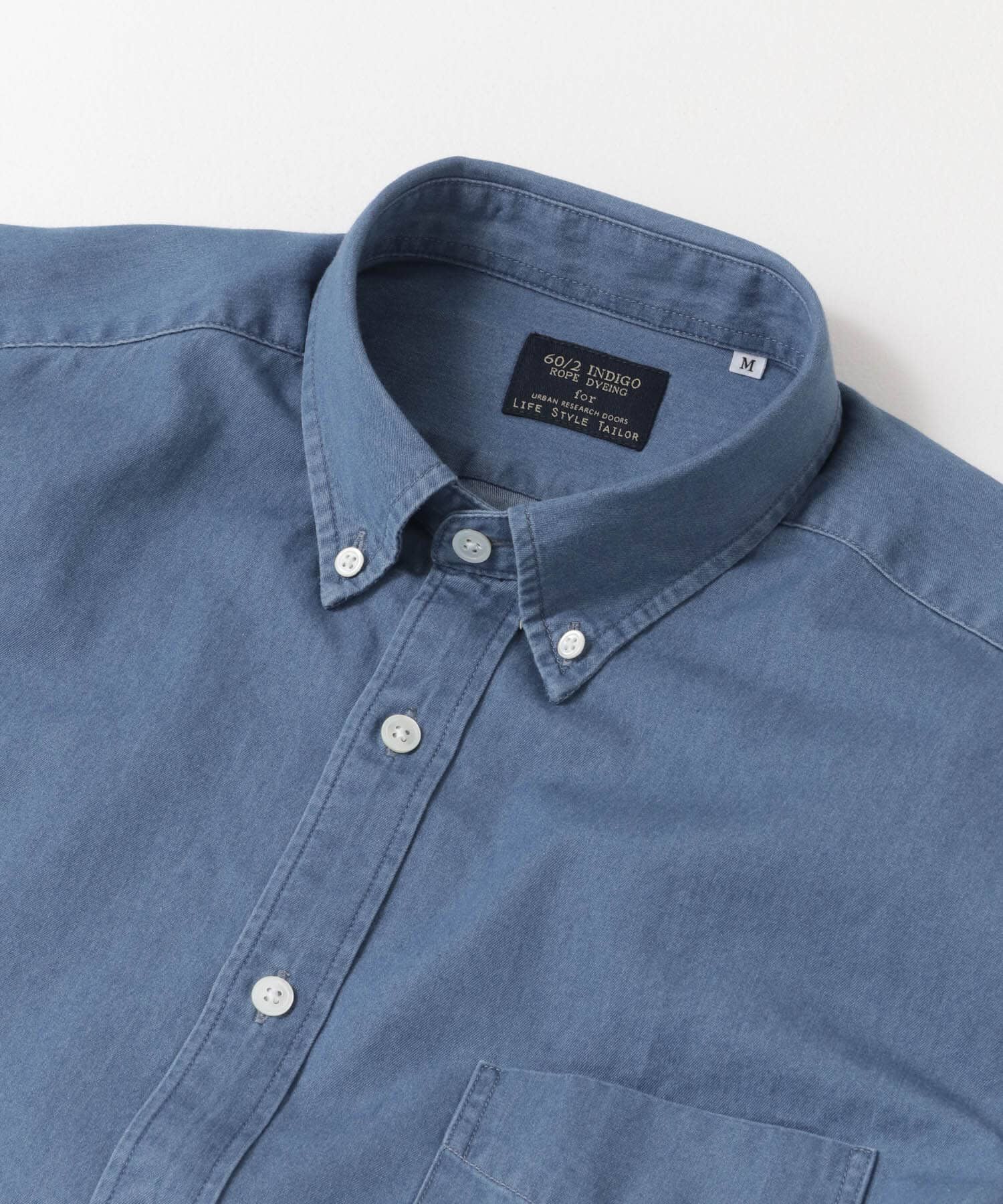 URBAN RESEARCH DOORS「LIFE STYLE TAILOR　デニムボタンダウンシャツ」|シャツ・ブラウス|