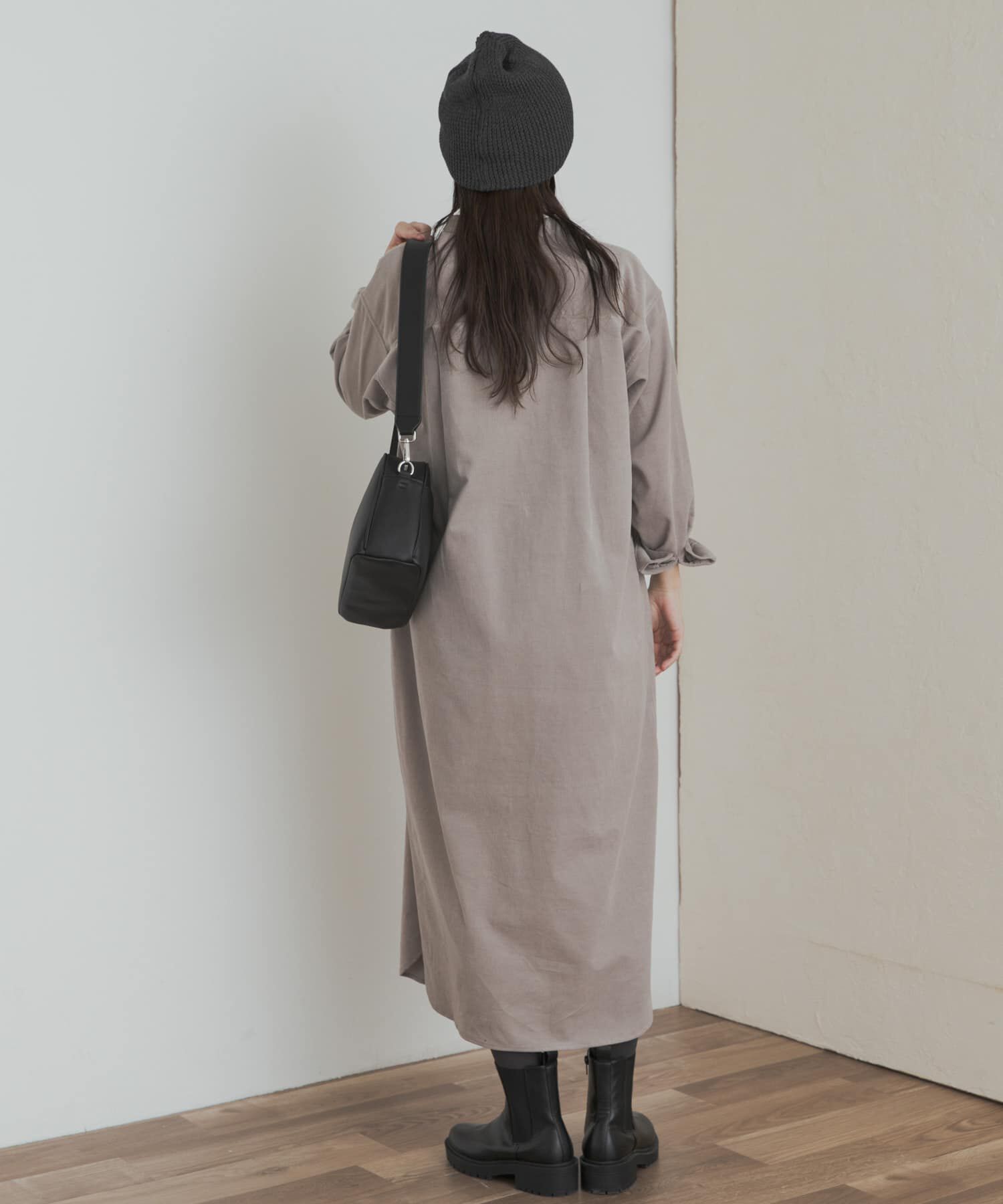 URBAN RESEARCH DOORS「『WEB/一部店舗限定カラー』『UR TECH』コーデュロイシャツワンピース」|ワンピース|