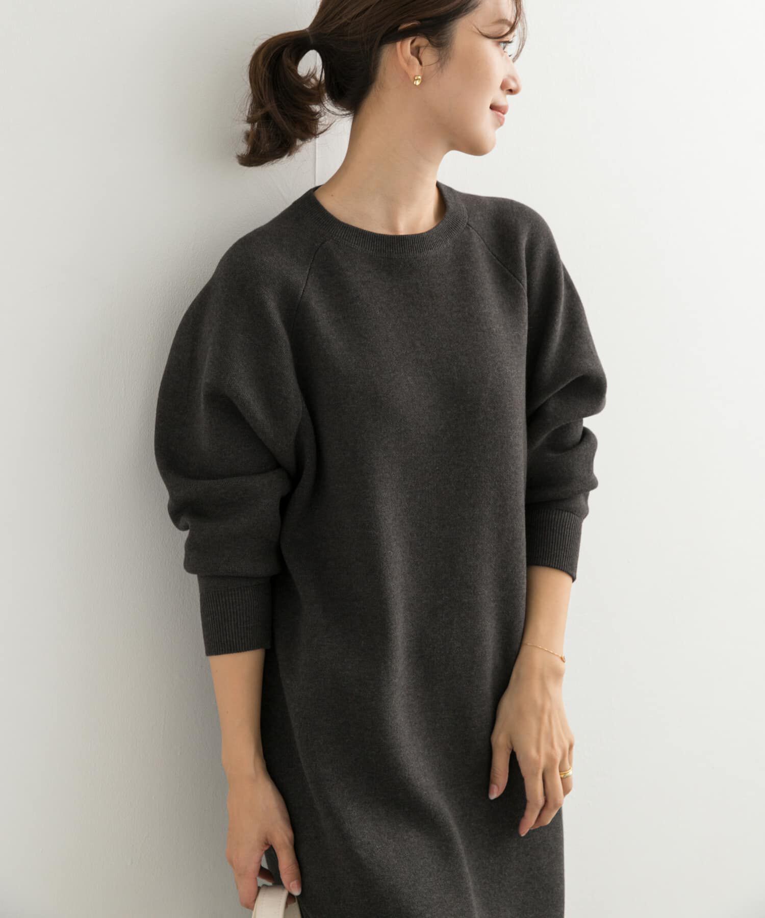 URBAN RESEARCH DOORS「スウェットライクニットワンピース」|ワンピース|