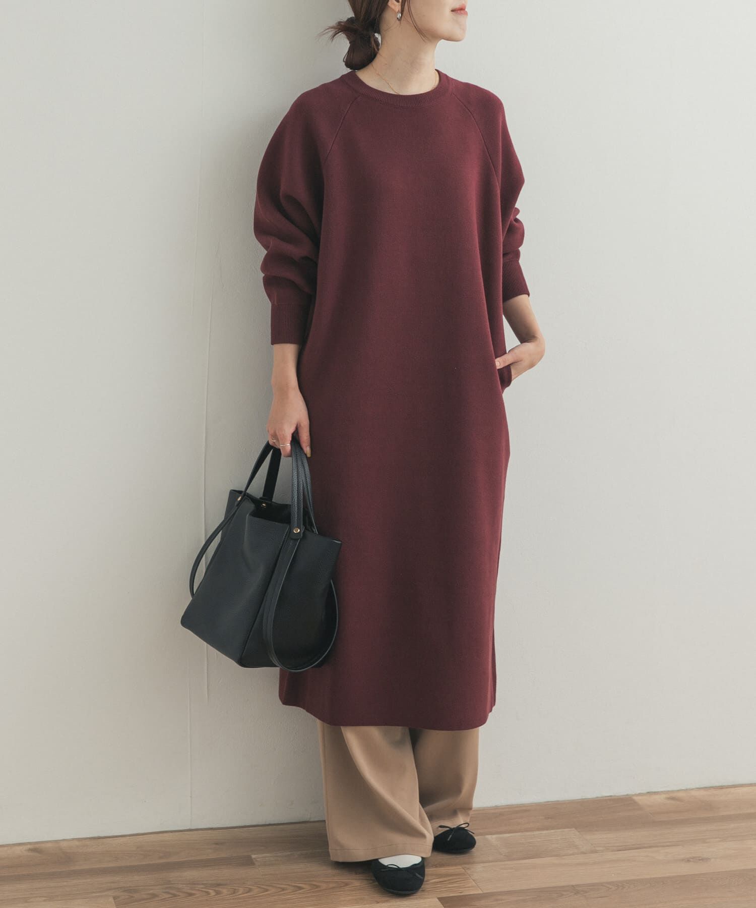 URBAN RESEARCH DOORS「スウェットライクニットワンピース」|ワンピース|