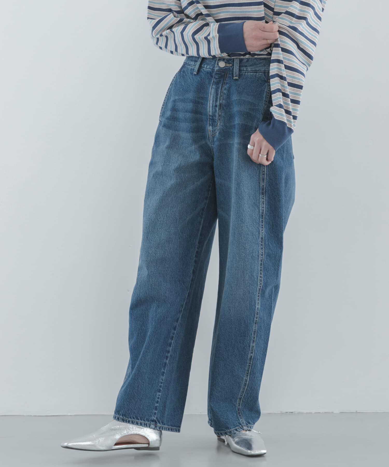 Sonny Label 「シームデザインバレルデニム」|デニム|