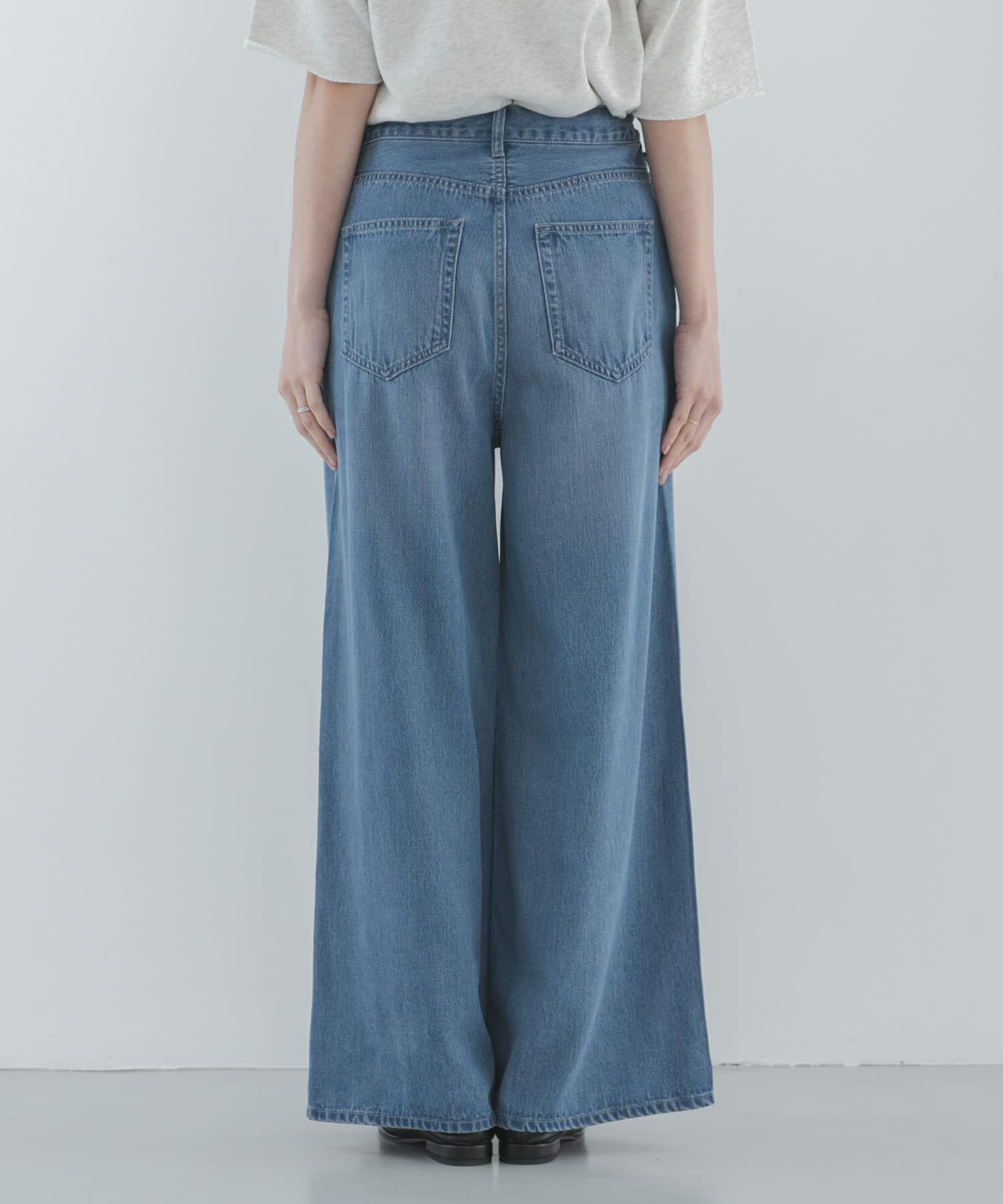 Sonny Label 「リヨセルコットンドロストワイドデニム」|デニム|