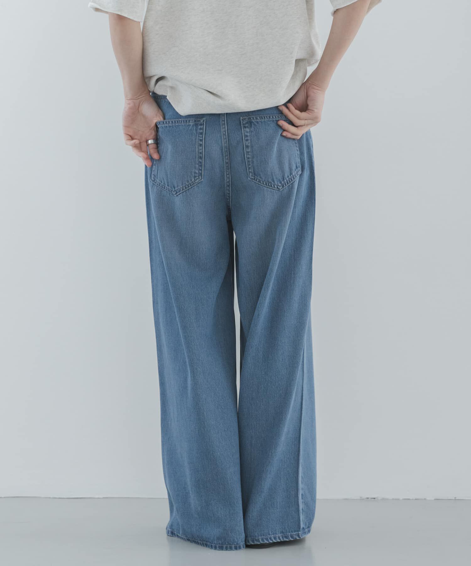 Sonny Label 「リヨセルコットンドロストワイドデニム」|デニム|