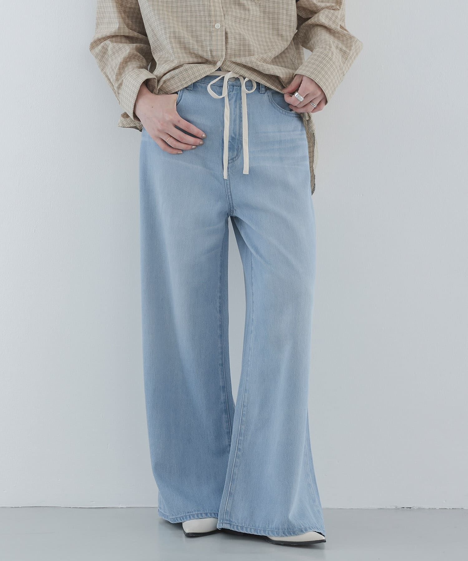 Sonny Label 「リヨセルコットンドロストワイドデニム」|デニム|