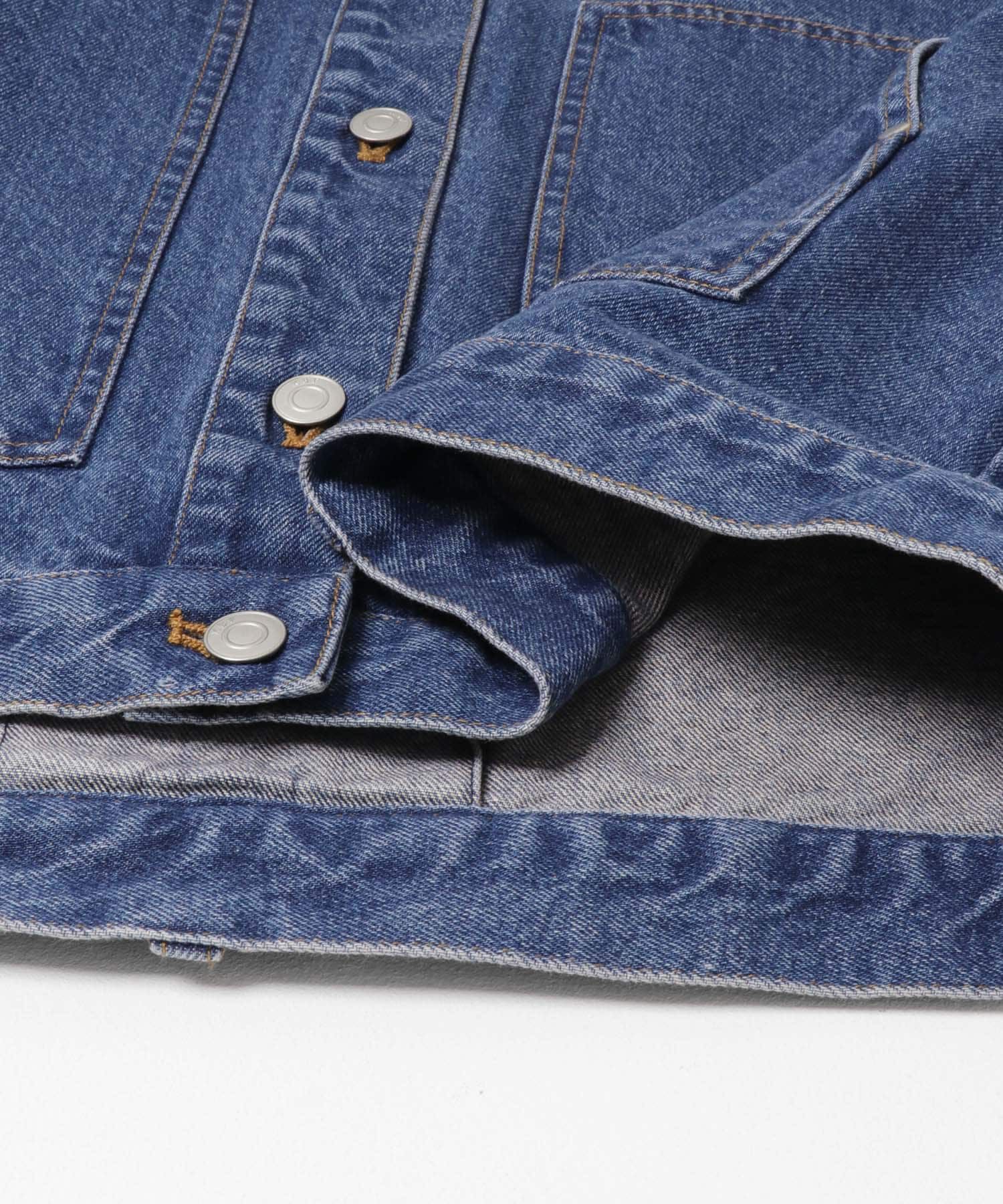  「ハイネックデニムブルゾン」|ブルゾン・スタジャン|