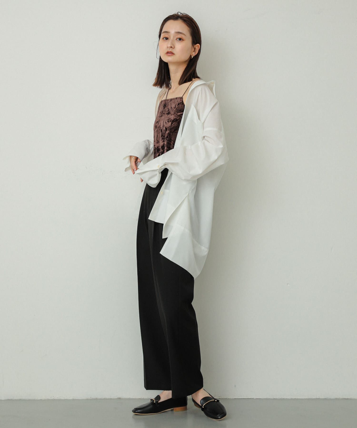 SENSE OF PLACE by URBAN RESEARCH「『サイズ展開あり』ベロアカップツキキャミソール」|キャミソール|