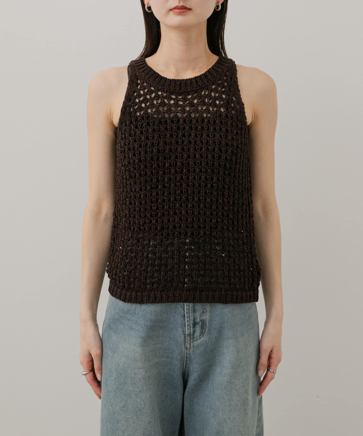 SENSE OF PLACE by URBAN RESEARCH「メッシュアメスリセーター」|ニット・セーター|