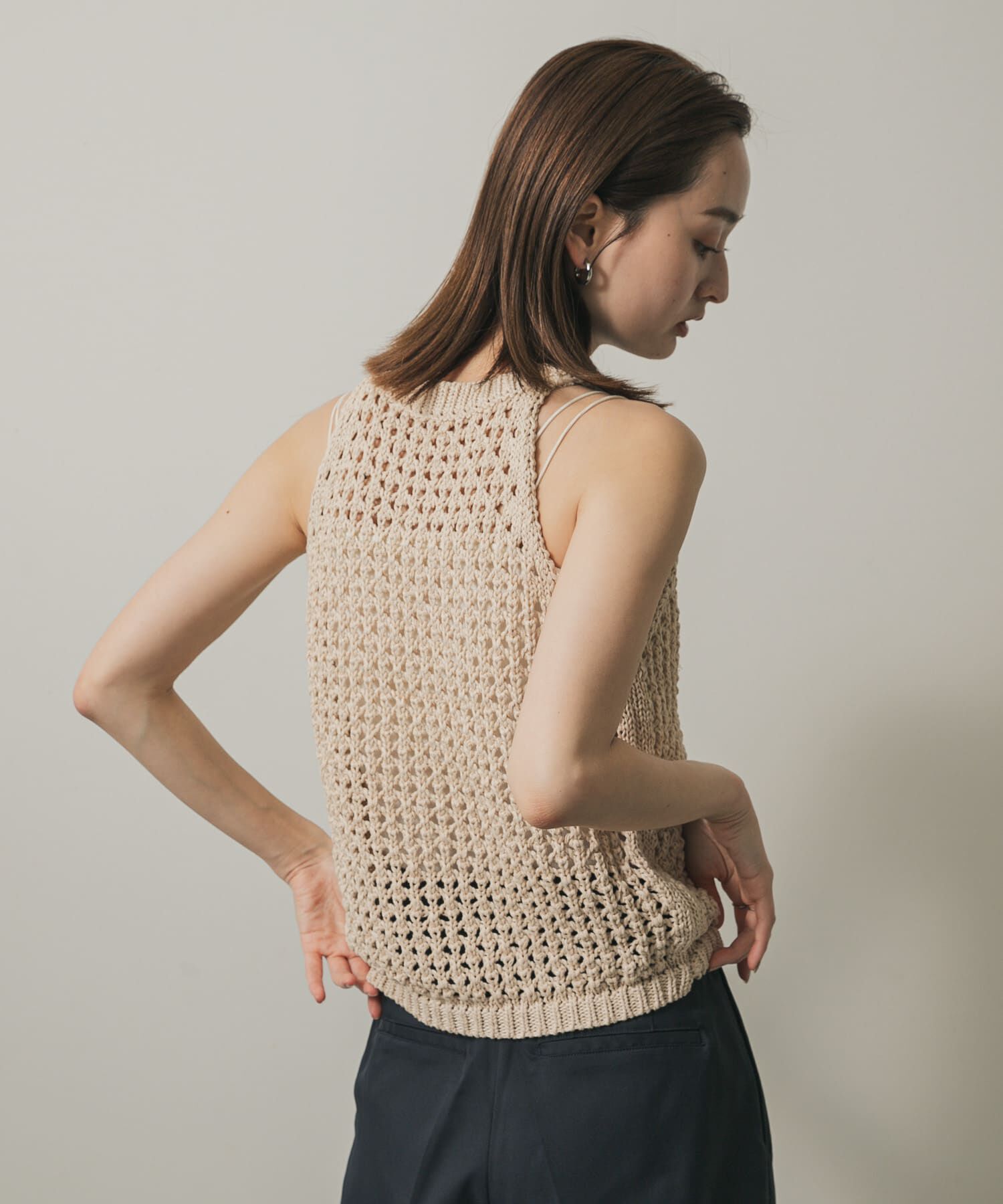 SENSE OF PLACE by URBAN RESEARCH「メッシュアメスリセーター」|ニット・セーター|