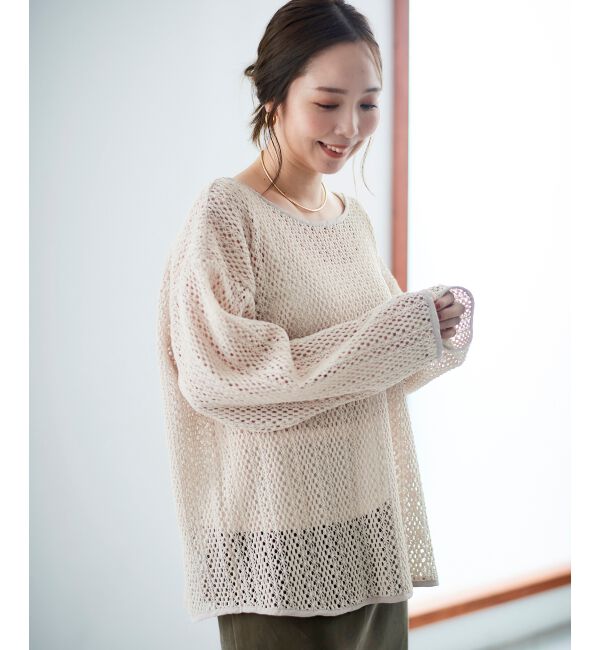 le.coeur blanc「クロシェ風レースプルオーバー」|プルオーバー|