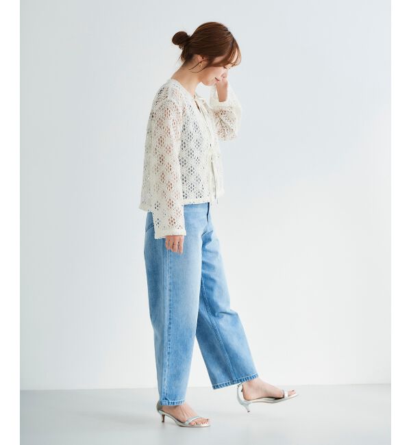 le.coeur blanc「《WEB限定アイテム》コードレースフロントリボンブラウス」|シャツ・ブラウス|