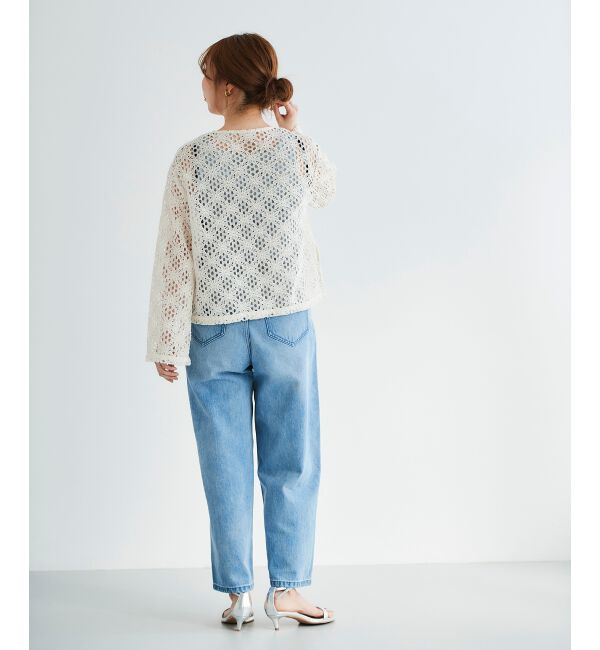 le.coeur blanc「《WEB限定アイテム》コードレースフロントリボンブラウス」|シャツ・ブラウス|