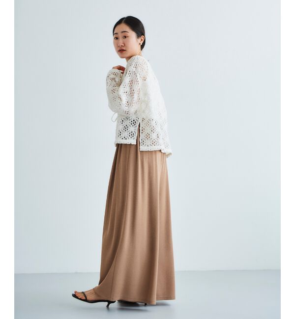 le.coeur blanc「《WEB限定アイテム》コードレースフロントリボンブラウス」|シャツ・ブラウス|