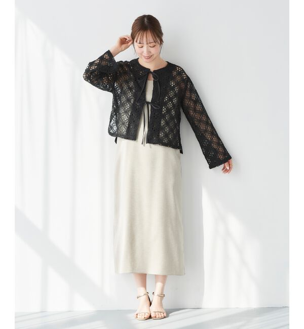 le.coeur blanc「《WEB限定アイテム》コードレースフロントリボンブラウス」|シャツ・ブラウス|