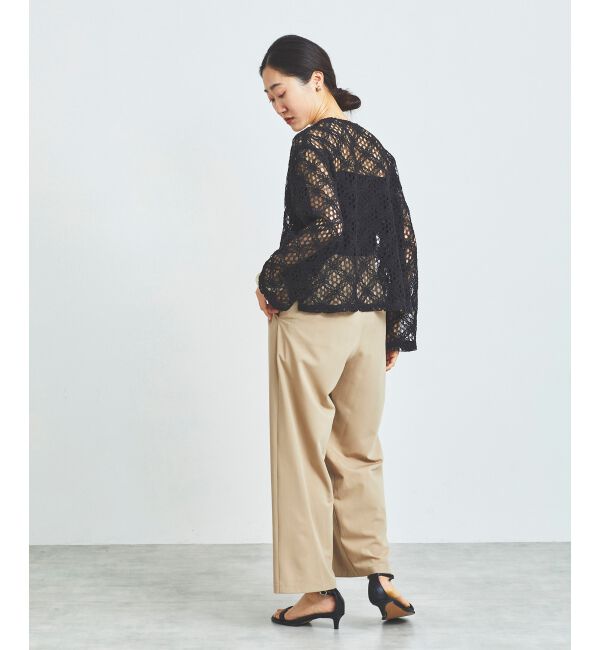 le.coeur blanc「《WEB限定アイテム》コードレースフロントリボンブラウス」|シャツ・ブラウス|