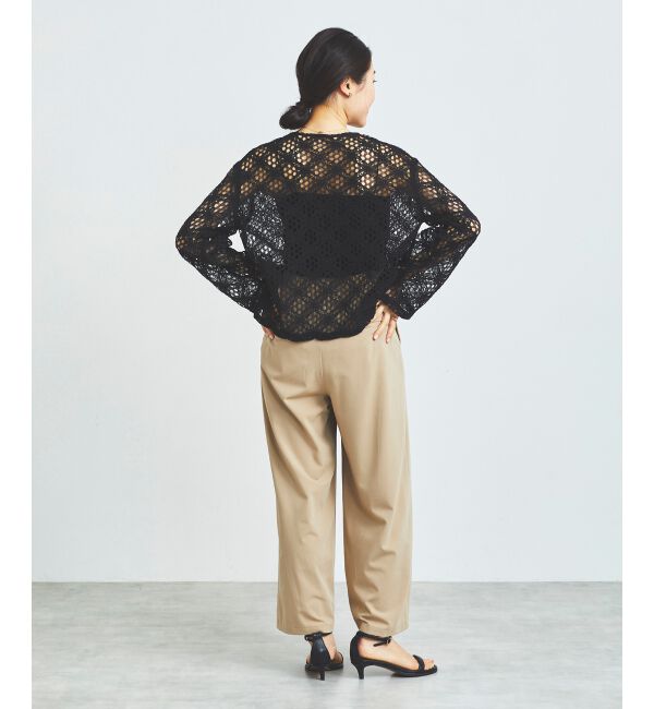 le.coeur blanc「《WEB限定アイテム》コードレースフロントリボンブラウス」|シャツ・ブラウス|