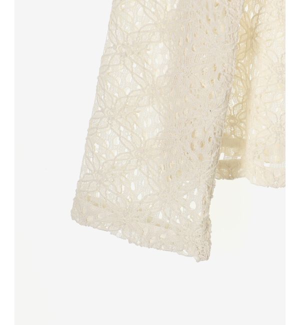le.coeur blanc「《WEB限定アイテム》コードレースフロントリボンブラウス」|シャツ・ブラウス|