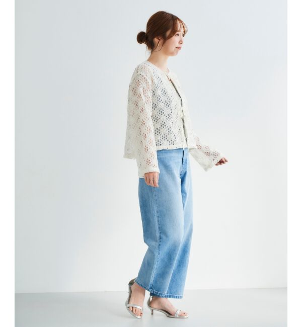 le.coeur blanc「《WEB限定アイテム》コードレースフロントリボンブラウス」|シャツ・ブラウス|