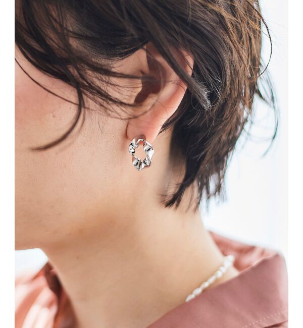 le.coeur blanc「ニュアンスサークルピアス」|ピアス|