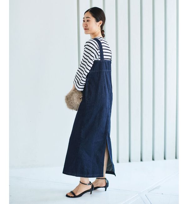 le.coeur blanc「《手洗い可能》ボーダースクエアネックワイドスリーブプルオーバー」|プルオーバー|