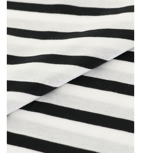 le.coeur blanc「《手洗い可能》ボーダースクエアネックワイドスリーブプルオーバー」|プルオーバー|