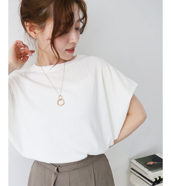  「《WEB限定アイテム》ランダムリブショルダータックプルオーバー」|プルオーバー|