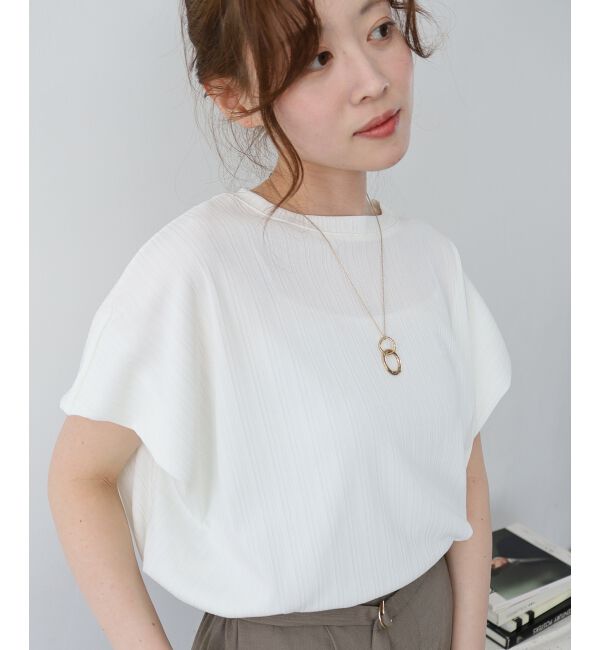  「《WEB限定アイテム》ランダムリブショルダータックプルオーバー」|プルオーバー|