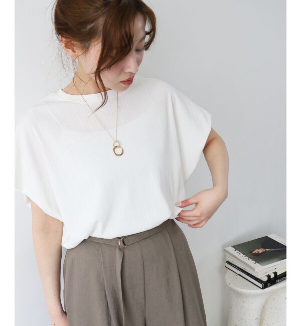  「《WEB限定アイテム》ランダムリブショルダータックプルオーバー」|プルオーバー|