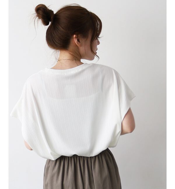  「《WEB限定アイテム》ランダムリブショルダータックプルオーバー」|プルオーバー|